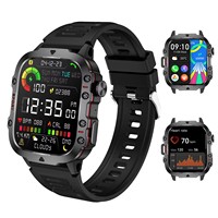 Reloj Inteligente QX11 con Pantalla IPS Cuadrada de 1.96 Pulgadas, Correa de Silicona Magnética, Resistente al Agua, Monitor de Actividad para Hombres, Compatible con Android