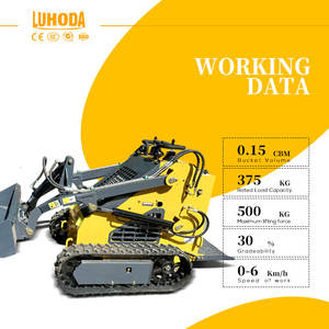 شحن مجاني!! لودر صغير رخيص يعمل بالديزل، لودر صغير بعجلات، حمولة 300 كجم و400 كجم للتصدير إلى الولايات المتحدة - Product Image 5