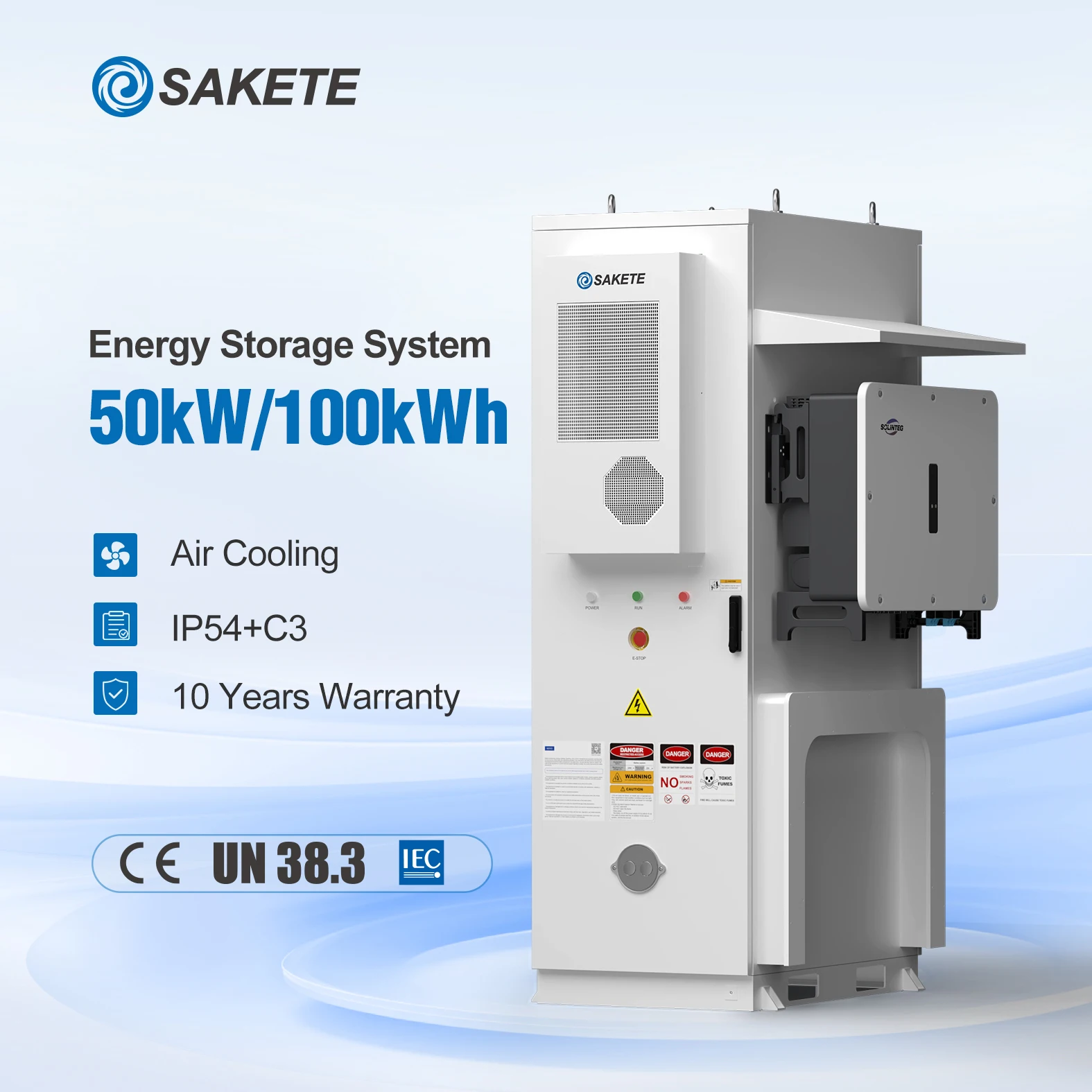 100kW 215kW 241kW C&I Battery Cabinet Systemn 80K 100K Hybrid Inverter Deye Growatt Compatible for Demand Response Participation