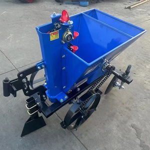 Semoir à pommes de terre agricole bleu à 1 rangée avec boîte de vitesses, facile à utiliser - Product Image 1