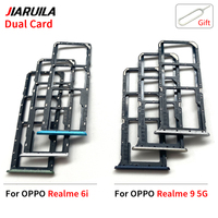 Adaptateur de support de plateau de fente pour carte Sim pour Oppo Realme 9 8 7 4G 5G 6 6i 5 5i 3 Pro téléphone portable double plateau de cartes Sim pièces de rechange