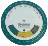 Roue de calculatrice de Date de grossesse OEM de qualité, roue de calculatrice de grossesse ronde médicale EDD en plastique