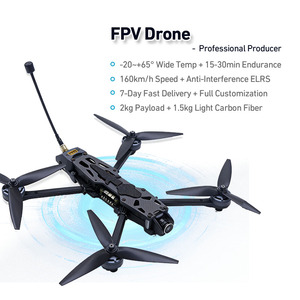 Vente directe d'<span class=keywords><strong>usine</strong></span>, drone de course FPV de 7 pouces avec batterie LiPo 6S 8000mAh, ensemble de deux pièces, kit de drone avec portée de vol de 10 km - Product Image 4