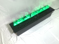 Cheminée électrique à atomisation 3D intégrée en acier certifiée CE, 1040 mm, LED, à économie d'énergie, télécommandée, contrôlée par application, pour usage domestique et hôtelier