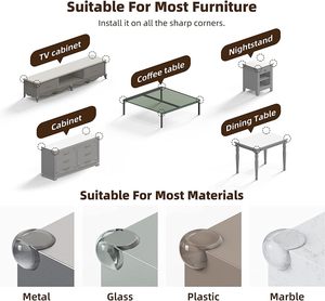 Chất lượng cao bé bằng chứng bội thu & đệm để trang trải đồ nội thất sắc nét & bảng cạnh-rõ ràng và minh bạch uxu góc bảo vệ - Product Image 2