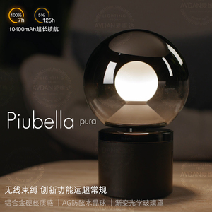Huanchen Desk Lamp 6W LED Touch Control <b>Battery</b> Powered Ambient Lighting for Bedroom Desktop Use - Product Image 3