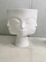 Pot Bunga Minimalis Fiberglass untuk Rumah & Taman, Tahan Lama untuk Penggunaan Dalam & Luar Ruangan, Pot Kreatif untuk Sukulen & Tanaman Hijau