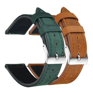 Crazy Horse <span class=keywords><strong>Bracelet</strong></span> de <span class=keywords><strong>montre</strong></span> en <span class=keywords><strong>cuir</strong></span> 20/21/22mm Vintage <span class=keywords><strong>Bracelet</strong></span> de <span class=keywords><strong>montre</strong></span> en <span class=keywords><strong>cuir</strong></span> de vachette pour hommes <span class=keywords><strong>18mm</strong></span> 19mm <span class=keywords><strong>Bracelet</strong></span> souple Accessoires de <span class=keywords><strong>montre</strong></span> - Product Image 2