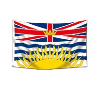 Drapeau de Montréal de haute qualité 3x5 pieds en polyester, simple face, 2 œillets, pour décoration extérieure de jardin, maison, cour, polyester durable