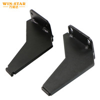Pieds de canapé-lit en métal noir renforcés WINSTAR, 130 mm, pour salon