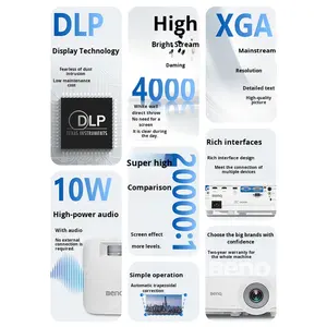 Proyector BenQ <span class=keywords><strong>MX560</strong></span>, 4000 Lúmenes, Alto Brillo, 1080P HD, Compatible con 3D, Portátil para Oficinas Comerciales, Salas de Conferencias, en Línea - Product Image 3