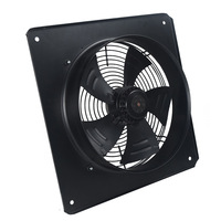 Ventilateur à flux axial à rotor extérieur carré 100W ventilateur d'extraction de fumée d'huile à faible bruit, ventilation de ventilateur d'extraction industriel puissant
