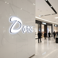 Lettres lumineuses LED 3D personnalisables en acrylique, modèle Qianchen02 de la marque SJ, pour marquage avant, arrière et latéral, éclairage néon pour centres commerciaux (vente en gros)