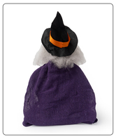 GUIGUKE Décoration d'Halloween Fantôme Suspendu Violet, Squelette Lumineux Sonore à Détection Vocale en Forme de Jumelles pour Maison Hantée