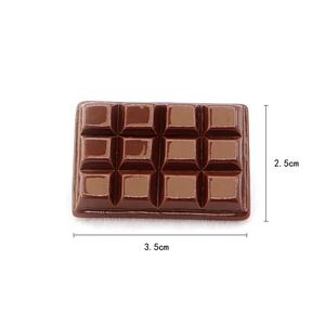 Miniatures de bonbons en résine imitation chocolat, cabochons à dos plat pour la décoration de gâteaux DIY, accessoires de photographie - Product Image 6