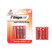 Pile primaire 1,5 V R03 AAA, pile sèche au carbone-zinc pour pointeurs laser/claviers sans fil