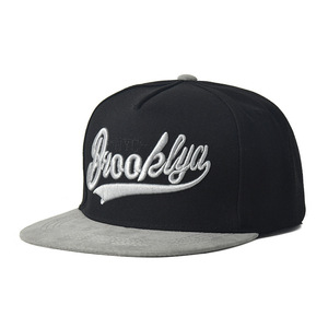 Cappello da Baseball da Uomo con Visiera Piatta, Ricamo 3D, Bicolore in Camoscio, Stile Hip Hop - Product Image 2