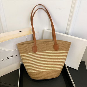 Bolso de Hombro Tejido de Moda para Mujer, Bolso de Mano, Bolso Cruzado de Playa para Mujer - Product Image 3