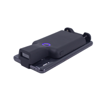 Support pour téléphone Portable, Scanner de codes à barres et QR sans fil, Clip arrière 2D, dents bleues, 2 pièces
