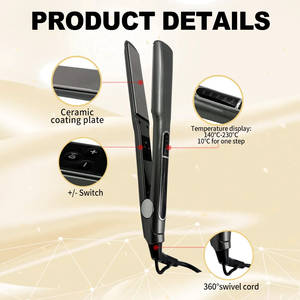 Lisseur professionnel pour cheveux en céramique avec écran LCD, chauffage rapide PTC <span class=keywords><strong>230</strong></span> ℃   250 ℃   Outil de coiffure professionnel haute température - Product Image 6