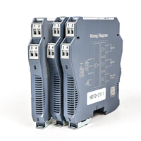 Isolasi suhu tinggi 1in 1 PT100 CU50 sampai 4-20ma 0-10v isolator sinyal suhu