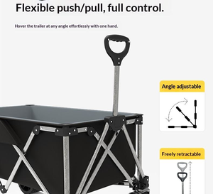Hochleistungsfähiger, extra langer, faltbarer Outdoor-<span class=keywords><strong>Camping</strong></span>-Transportwagen für <span class=keywords><strong>Camping</strong></span> und Strand - Product Image 5