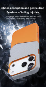 카드 홀더 충격 방지 하드 커버가있는 <span class=keywords><strong>iPhone</strong></span> 17 Pro Max Plus 용 럭셔리 마그네틱 가죽 지갑 휴대 전화 케이스 - Product Image 2