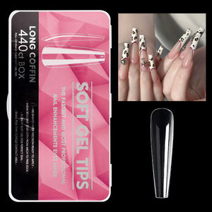 <span class=keywords><strong>Gnail</strong></span> XXL Coffin Ballerina Faux ongles pour femmes Long design ABS appliqué sur les doigts pour une utilisation en salon - Product Image 1