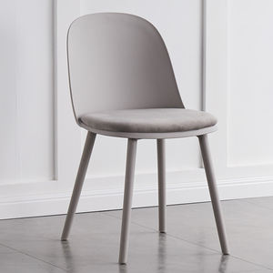 Wholesale <b>Cheap</b> Price Leisure Colored Coffee Cushion Seat PP Plastic Restaurant Cafe Kitchen Stackable Dining <b>Chair</b> - Product Image 1