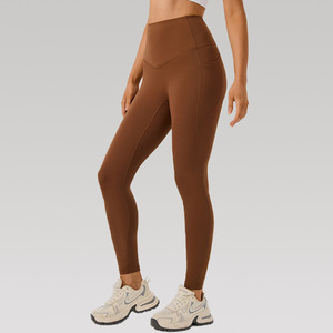 Aoyema – Legging de yoga une pièce sans couture, taille haute, effet seconde peau, pour fitness, course à pied et sport, pour <span class=keywords><strong>femme</strong></span> - Product Image 5