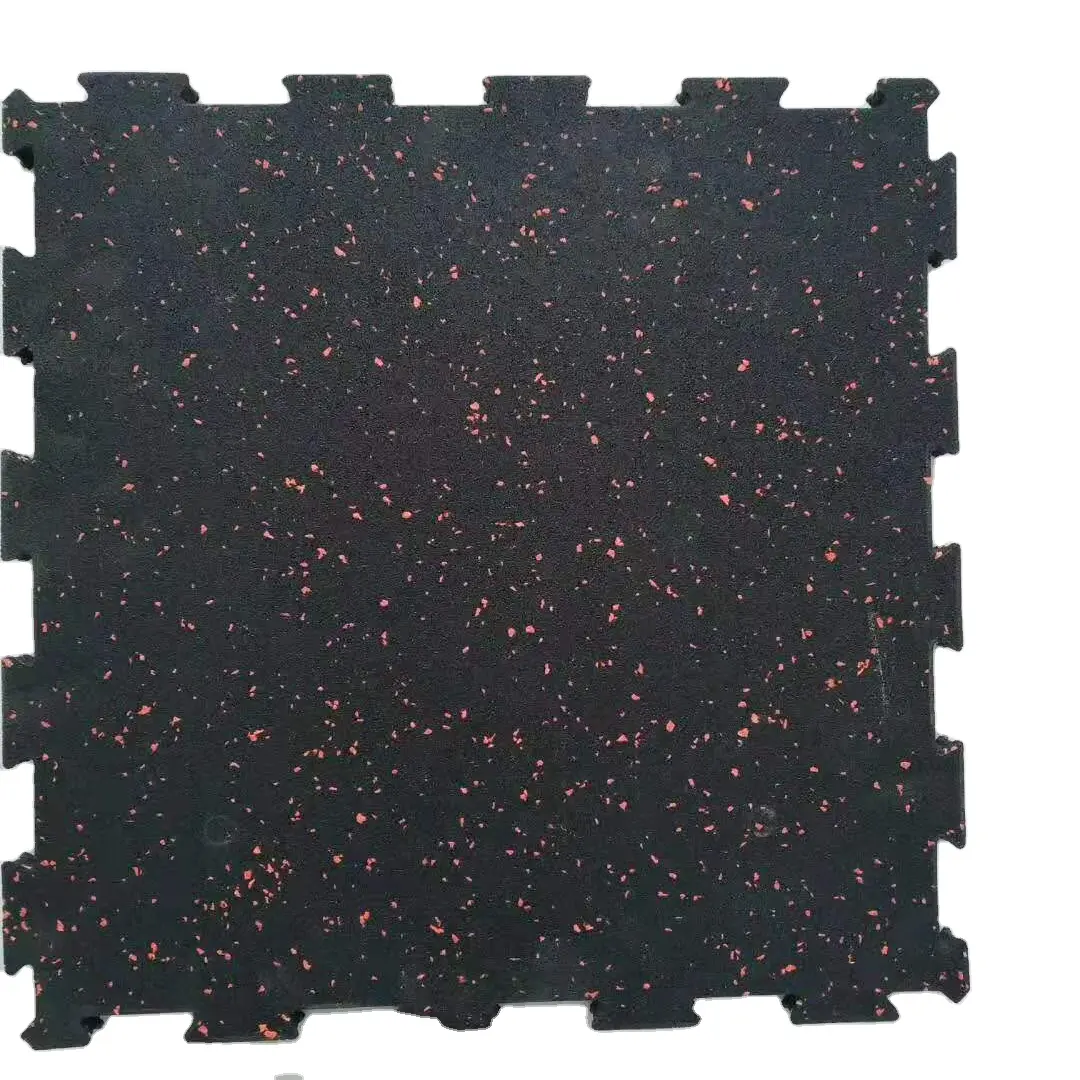 Haute densité EPDM salle de sport aire de jeux puzzle imbriqué tapis de sol en caoutchouc carreaux tapis aire de jeux couvrant les carreaux