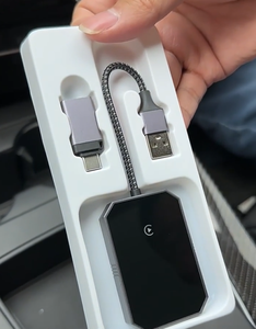 อะแดปเตอร์ <span class=keywords><strong>CarPlay</strong></span> ไร้สาย-แปลงแบบมีสายเป็นแบบไร้สายอัตโนมัติสำหรับ <span class=keywords><strong>iPhone</strong></span> และ Android, 2-in-1, เชื่อมต่อไร้สายและรองรับ WiFi - Product Image 5