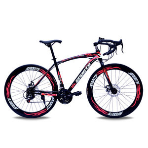 Vélo de route en acier au carbone 700c avec fourche à ressort, guidon basculant pour adultes, freins à double disque, idéal pour la ville et la course, cadeau T6598 Va - Product Image 5