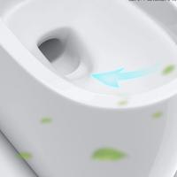 WC monobloc allongé en céramique à siphon, style européen moderne, pour installation au sol, avec abattant et cuvette, pour sanitaires chinois et cuisine extérieure