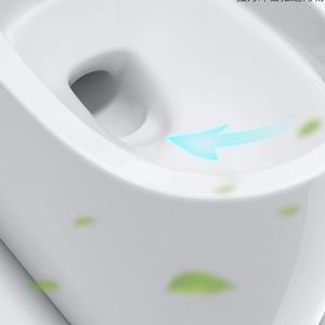 Inodoros de WC de una pieza alargados sifónicos de cerámica para baño montados en el suelo de China con cuenco de cubierta de asientos - Product Image 4