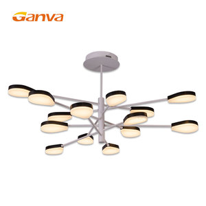 Vente chaude chambre intérieure <span class=keywords><strong>fleur</strong></span> télécommande fer léger a mené la lumière pendante - Product Image 1