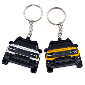 Factory Custom Cartoon 2D <b>Car</b> Logo Waterproof Metal Zinc Alloy Keychain with Polyester <b>Lanyard</b> and Enamel Keyring-Wholesale - Product Image 2