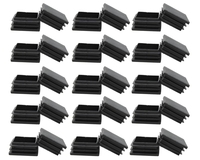 Bouchon d'extrémité de tube rond de 16 mm, 19 mm, 25 mm, 28 mm, 30 mm, 32 mm et 38 mm, bouchon d'extrémité de tuyau en acier circulaire, bouchon en plastique pour pied de chaise, poteau de clôture