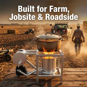 Réchaud à Huile Portable Haute Puissance Multi-Combustibles pour Camping en Extérieur, Brûleur Industriel Robuste pour Cuisine, Huile Usagée, Diesel, Kérène - Product Image 4