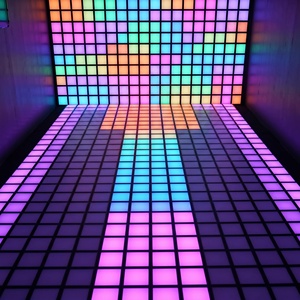Piste de danse LED Super Grid Active, jeux de sol LED à pixels, dalles à pixels sensibles à la pression, jeux interactifs de pression pour salle - Product Image 3