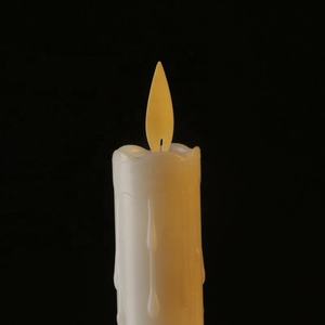 Bougie 3D LED en forme de cône pour décoration de mariage, bougie de 24cm de long, 6 pièces - Product Image 5