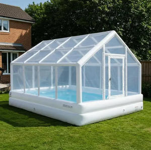 Juguetes Acuáticos <span class=keywords><strong>para</strong></span> Patio Trasero, <span class=keywords><strong>Piscina</strong></span> Transparente <span class=keywords><strong>con</strong></span> <span class=keywords><strong>Techo</strong></span>, <span class=keywords><strong>Piscina</strong></span> <span class=keywords><strong>Inflable</strong></span>, Piscinas Inflables Tipo Granero - Product Image 4