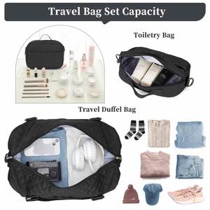 กระเป๋าเดินทางแบบมีโลโก้สั่งทำพิเศษ กระเป๋าฟิตเนสสำหรับค้างคืน กระเป๋ากีฬากันน้ำสำหรับผู้หญิง กระเป๋าเดินทางสำหรับวันหยุดสุดสัปดาห์ - Product Image 2