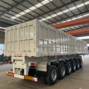 China alta qualidade de descarga semi reboque tipper lateral tipper descarga semi reboque