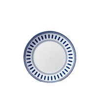 Assiette à dîner/soupe en céramique style nordique, motif vertical sous glaçure, vente en gros d'usine, pour la maison, créative
