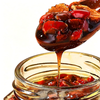 Compléments Santé OEM : Pâte Traditionnelle de Gingembre et Jujube 220g, Miel, Sucre Roux 100% Botanique, Tonique Herbal Chauffant pour Femmes
