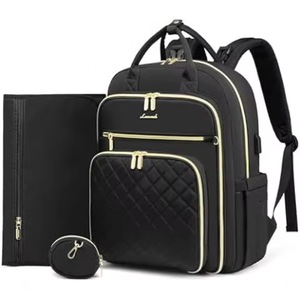 Sac à couches extra large gratuit pour 2 enfants, sac à couches sac à dos, sac à couches double extensible 25-37L avec matelas à langer - Product Image 3