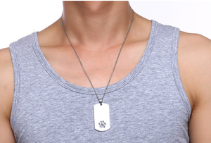 Tùy Chỉnh Kim Loại Nhãn Hiệu Vết Thép Laser Khắc <span class=keywords><strong>Dog</strong></span> Tags Pet <span class=keywords><strong>Tag</strong></span> Với Chuỗi - Product Image 6