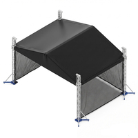 Estructura de aluminio de dos alas de 8x7x6m para escenarios, sistema de iluminación Line Array y conciertos