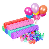 Tige de support de ballon renforcée et épaisse de couleur vive avec taille personnalisable pour la décoration de fête de Noël